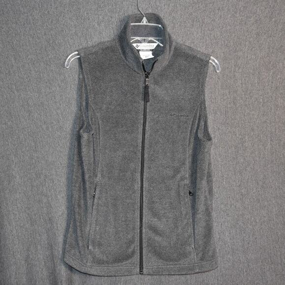 Columbia Jackets & Blazers - Columbia Women's Medium Gray Benton Springs Fleece Vest Outdoor Hiking